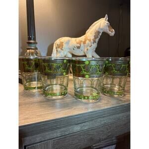 Cera Golden Grapes Green, MCM 12 oz Flat Tumbler, Set of 4